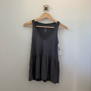 American Eagle Dark Gray Tank NWT XXS